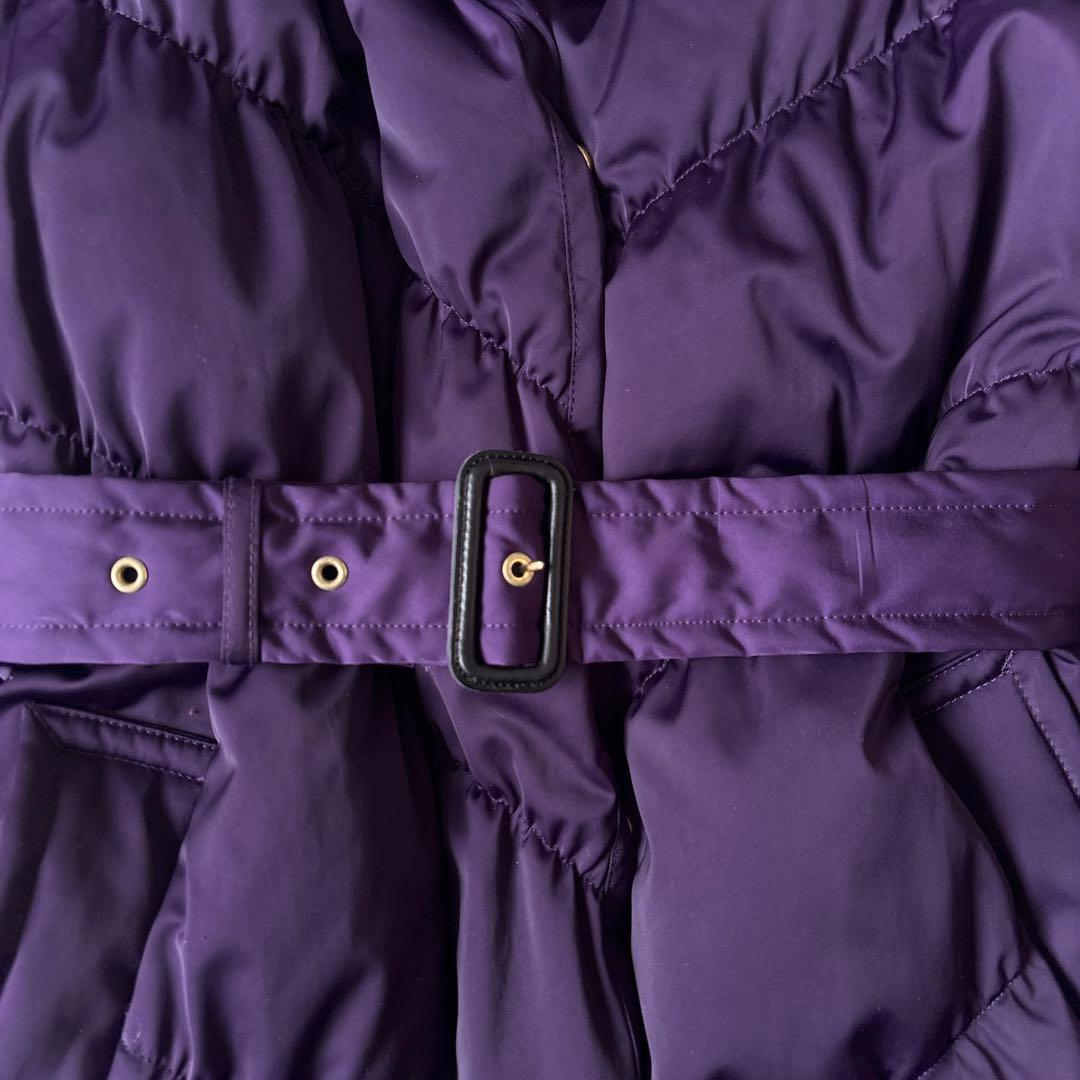 美品 ポールスミス ブラック 40→Lラビットファー ベルト付 ダウン