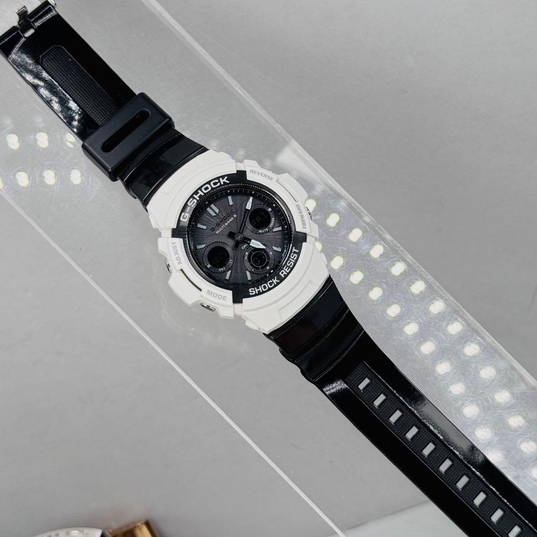 極美品 G-SHOCK AWG-M100GW 電波ソーラー アナデジ ホワイト - メルカリ