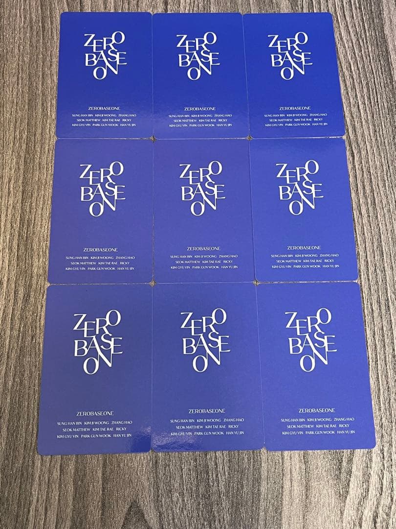 ZEROBASEONE ZB1 ゼベワン トレカ 9枚セット ペンライト 特典 - メルカリ