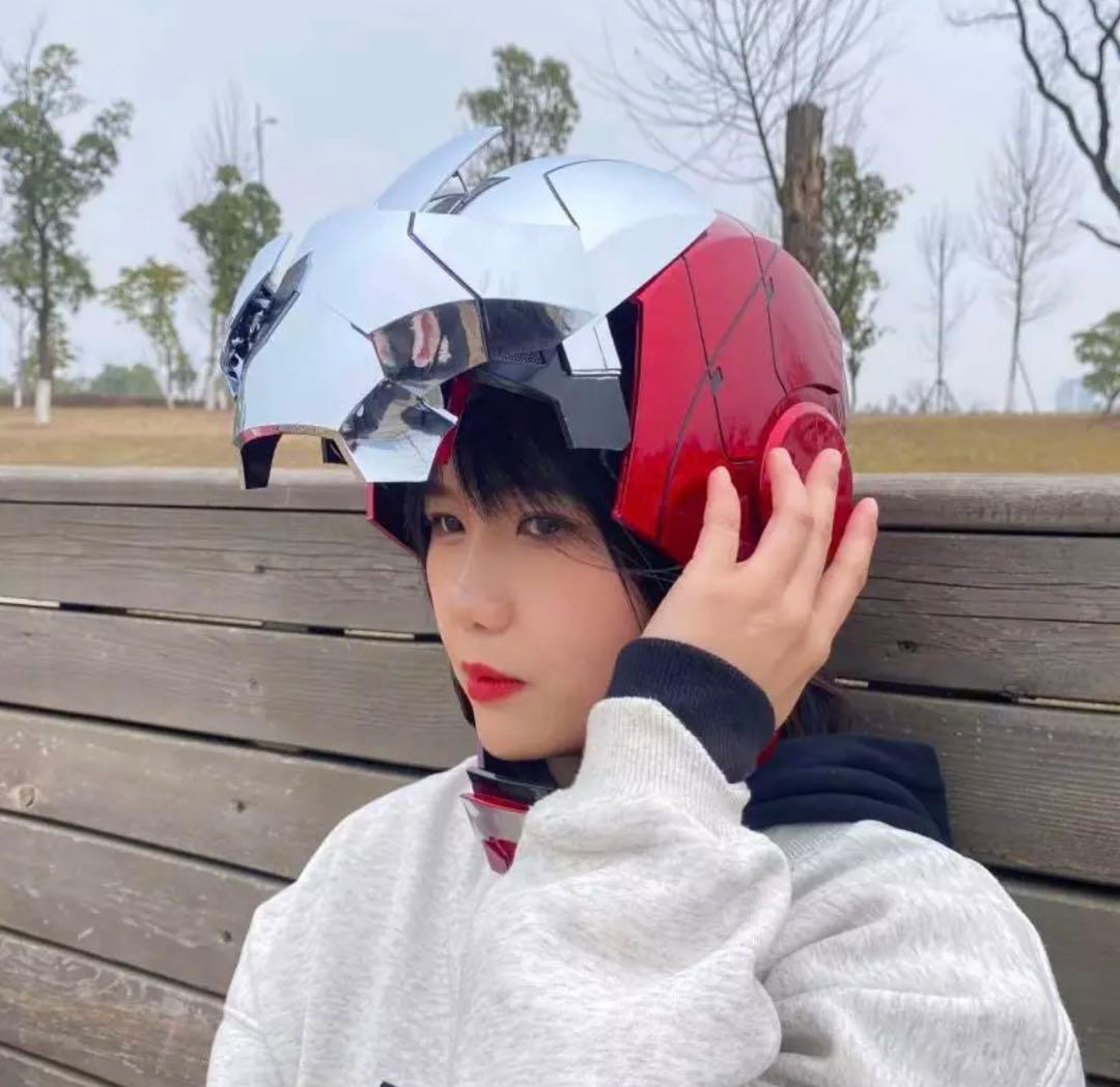 アイアンマン ヘルメット 自動開閉式 音声認識開閉可能 マスク