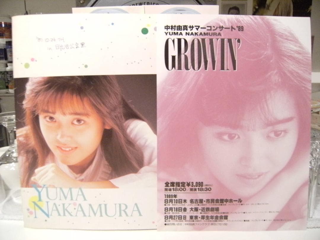 アイドル 1987年 中村由真 コンサートツアー パンフレット カタログ