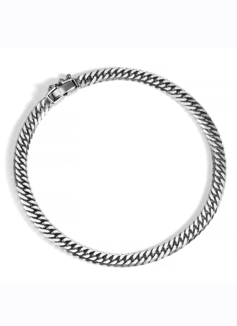 PT850(プラチナ) 喜平ブレスレット 6面ダブル 10.0g 18cm