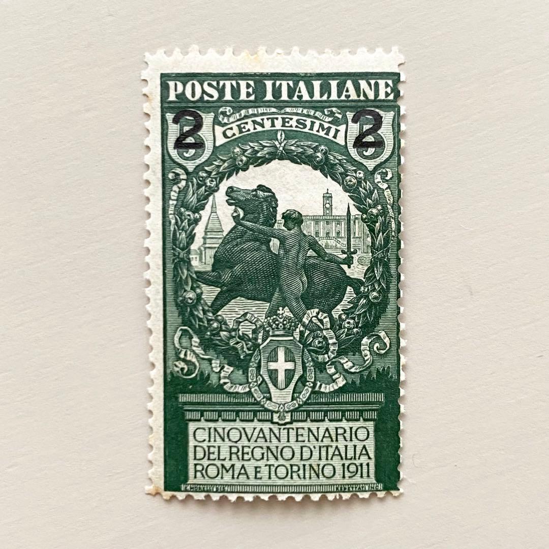 外国切手3枚（イタリア：1913年イタリア王国成立50年） - メルカリ