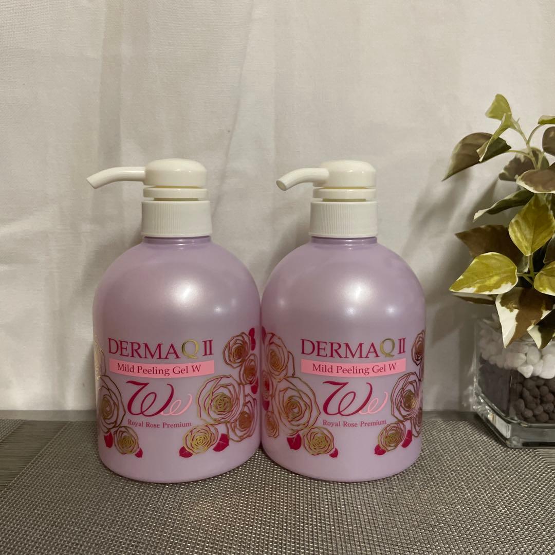DERMAQⅡ マイルドピーリングゲル Wタイプ ロイヤルローズ500g 2つ フューチャーラボ / デルマ QII マイルドピーリングゲル Wタイプ