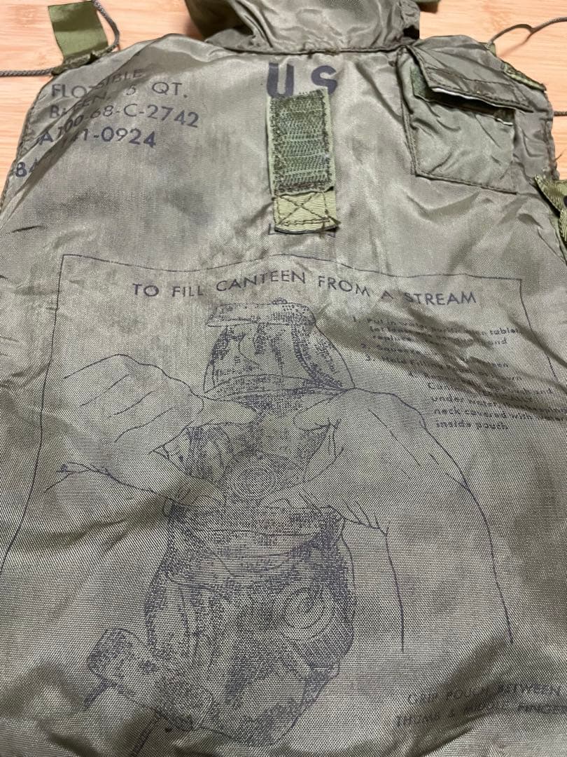 米軍ベトナム戦争/激レア/5QTキャンティーン・カバー/実物セット/浮袋