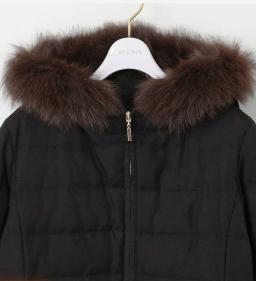 【極美品】Size3　リッチファーフードロング ダウン　定価29,900円