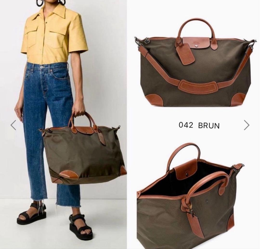 【queenes】Longchamp ボックスフォード L トラベルバッグ