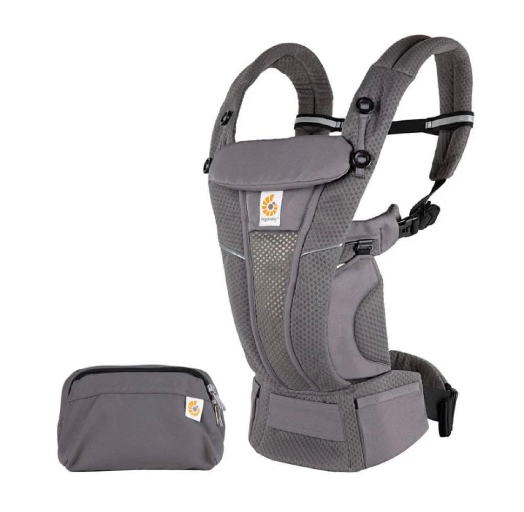 ergobaby OMNI breeze 抱っこ紐 グレー 収納ポーチ付き