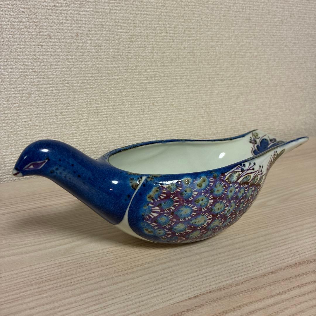 【レア】ロイヤルコペンハーゲン　テネラシリーズ　孔雀　小物入れ