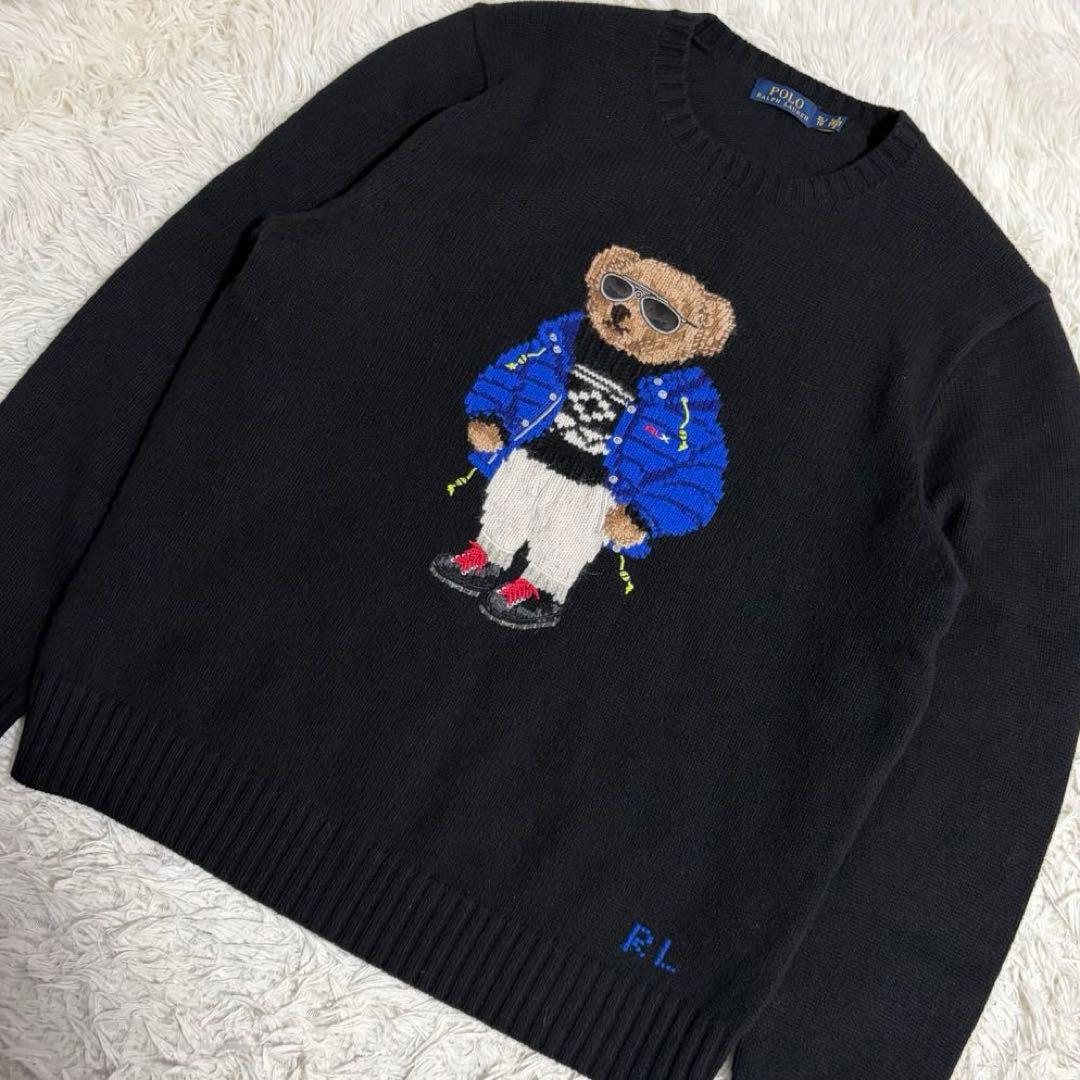 POLO RALPH LAUREN ポロベア 刺繍 ニット セーター XLサイズ - メルカリ