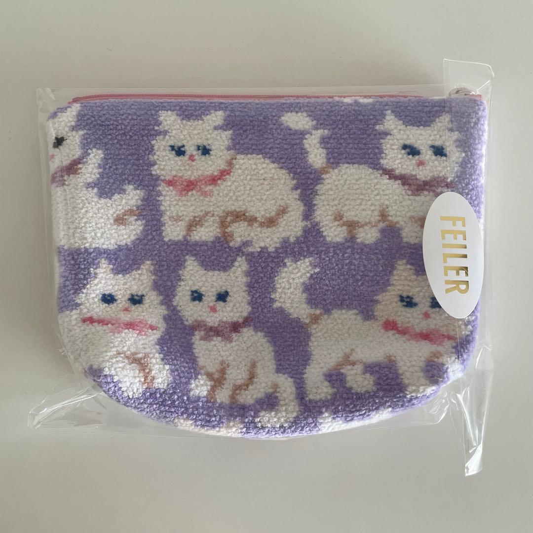 完売品】新品タグ付き フェイラー FEILER モフモフネコチャン 舟形