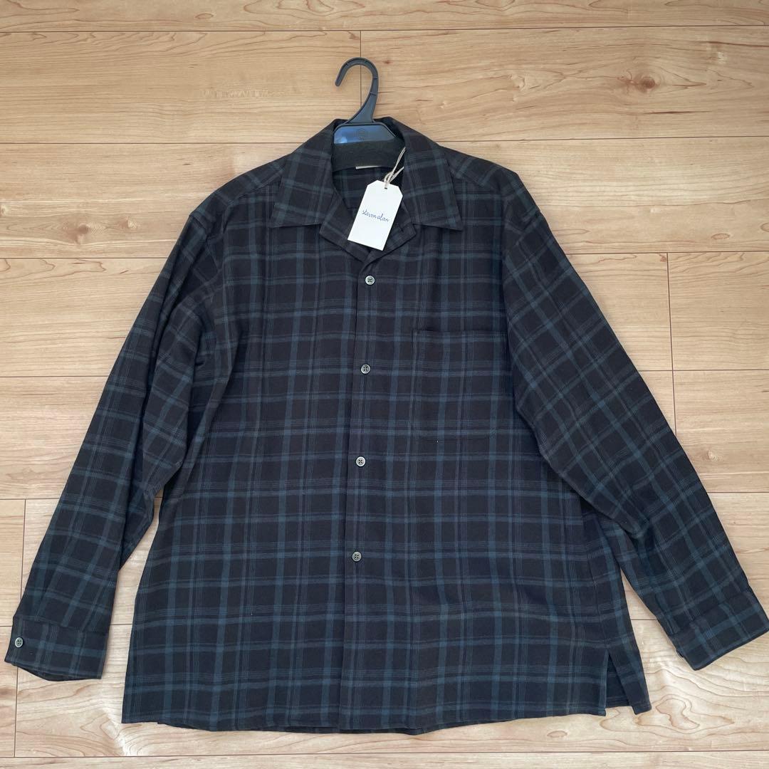 ＜Steven Alan＞ネル マドラスチェック オープンカラー シャツ BOX