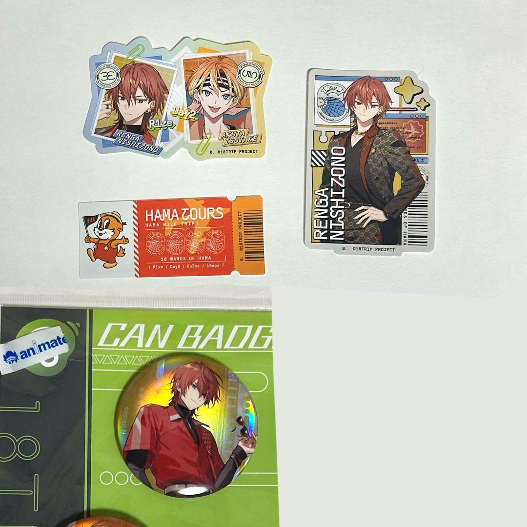 西園練牙 エイトリ 缶バッジ ステッカー - メルカリ