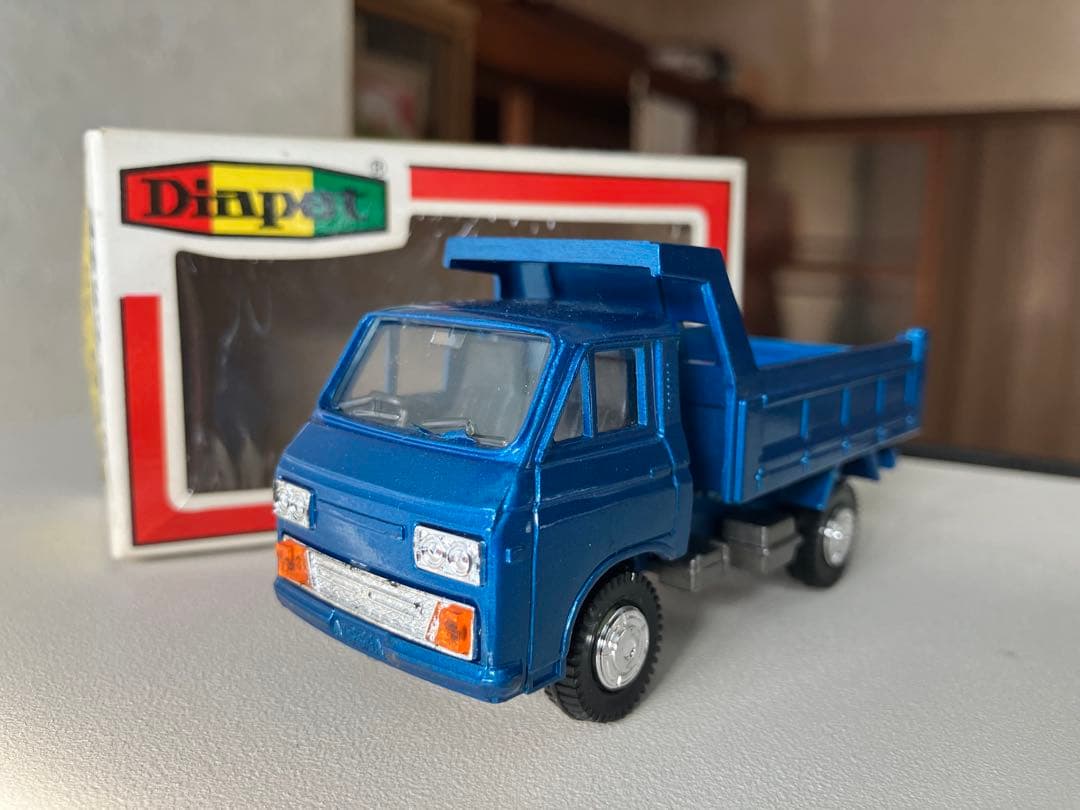 ダイヤペット　ニッサンキャブダンプ青 ダイヤペット 01350 日産キャブ ダンプトラック 1975年