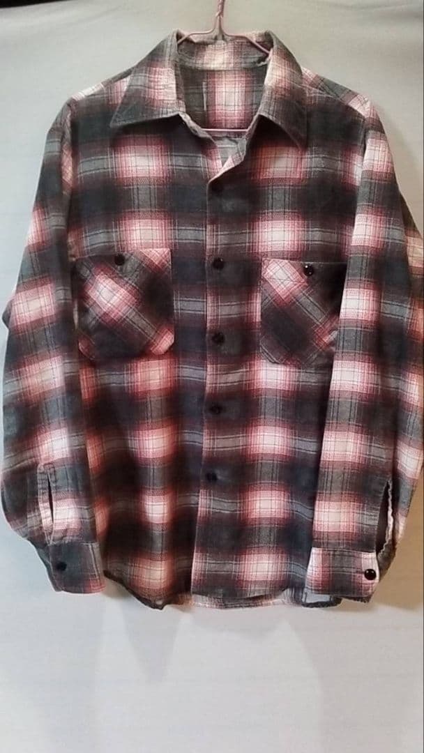 sears オンブレチェックネルシャツ カート コバーン 着同 同柄 同色