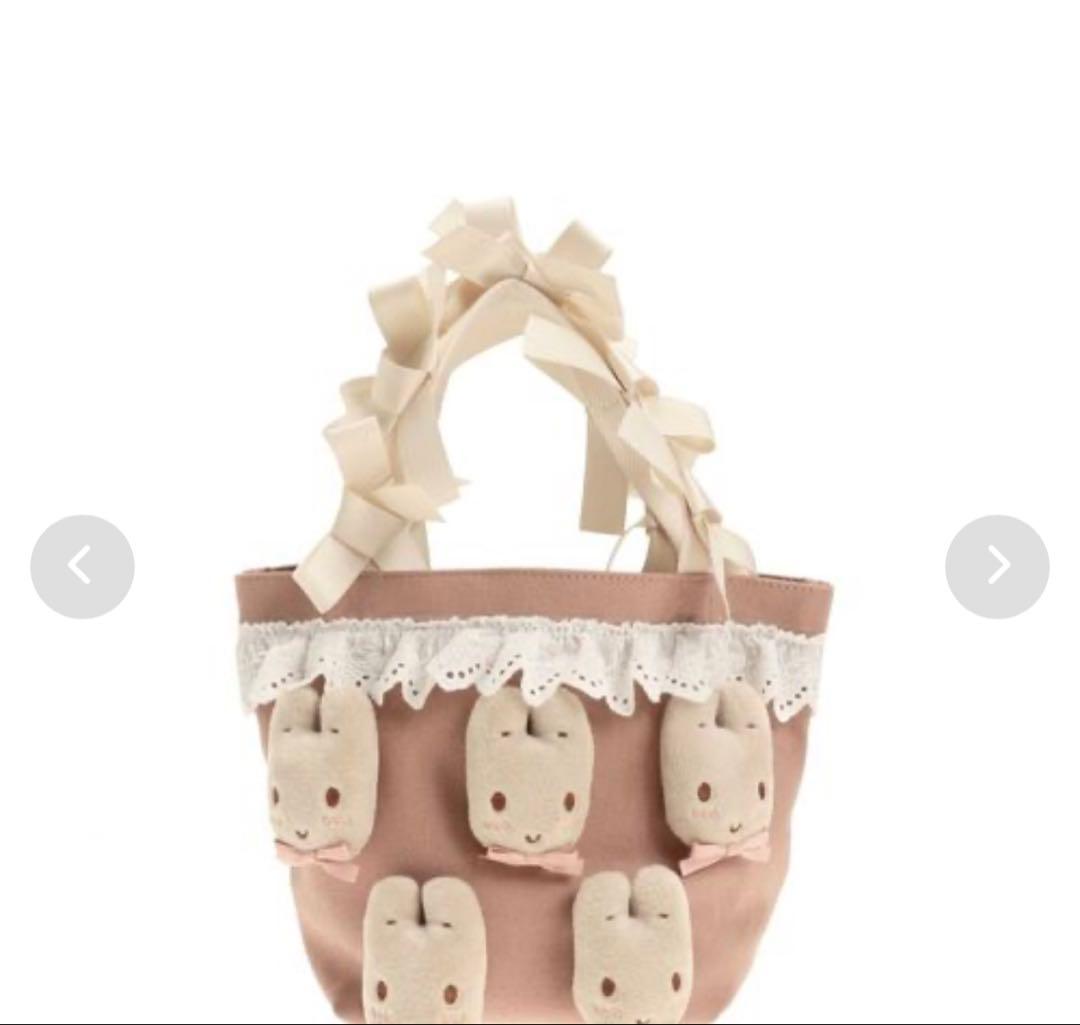 merry jennyマロンクリームミニトートピンク