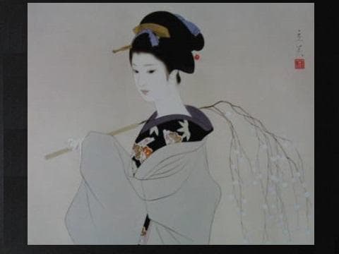 志村立美、【まゆ玉】、希少な大判額装用画集より、美品、新品額装付