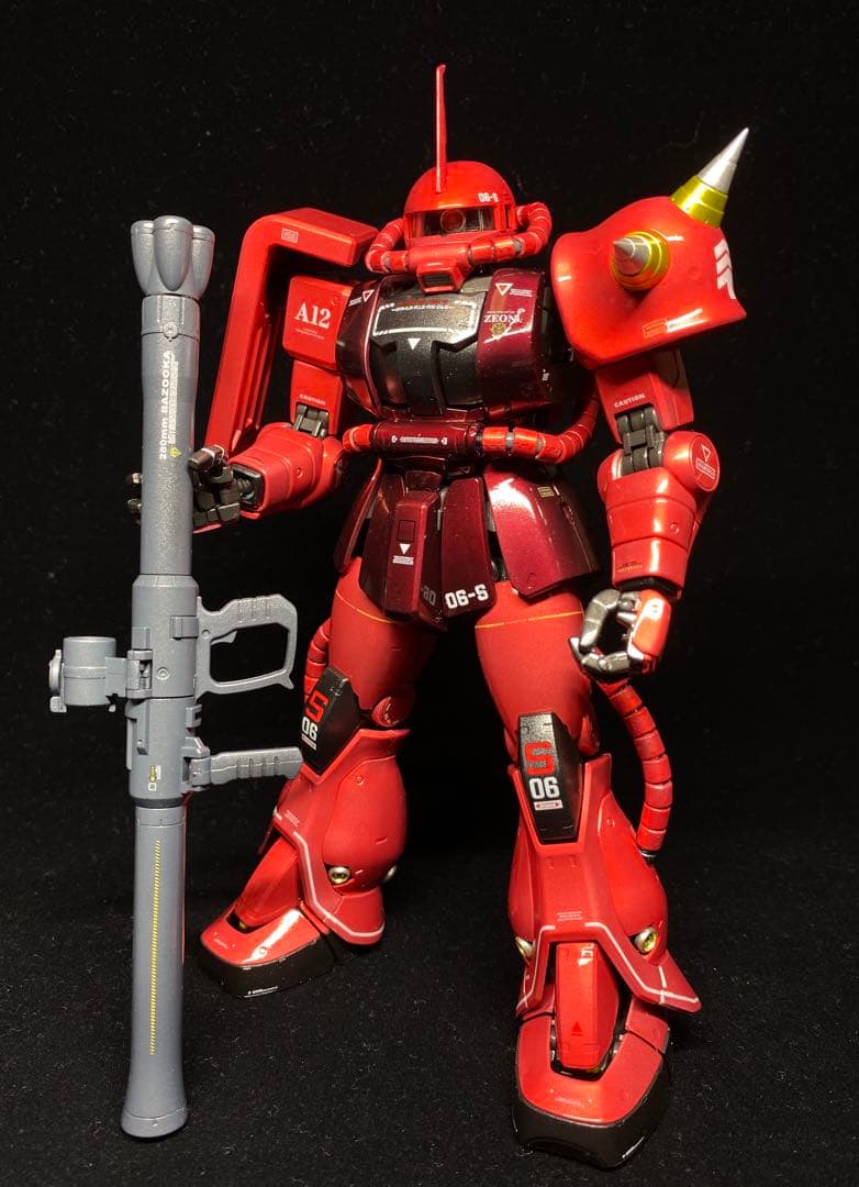 【ガンプラ完成品】　MG ザクⅡ （シャア専用Ver.2）