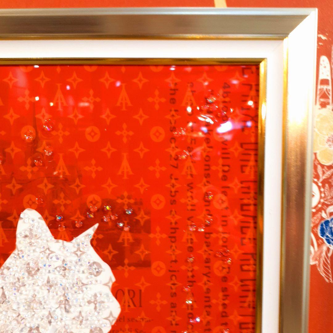 輸入雑貨 天然水晶石 クリスタルアート 『CHANEL』等 ブランドロゴ 宝石