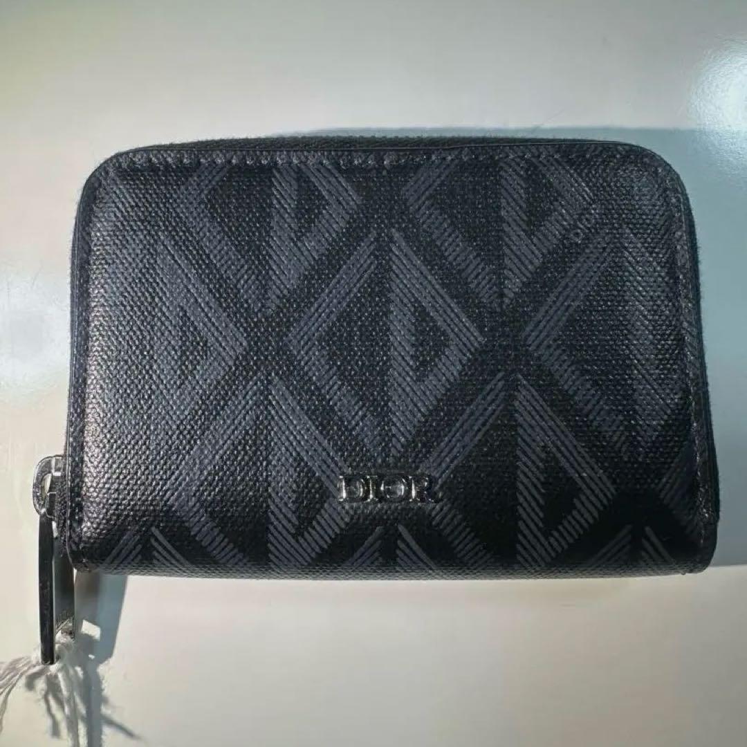 【Dior】Christian Dior ブラック ２つ折り財布
