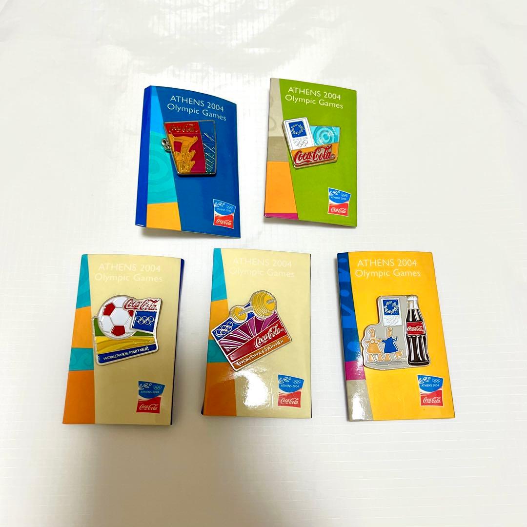 アテネオリンピック 2004 ピンバッチ コカコーラ社 5個セット - メルカリ