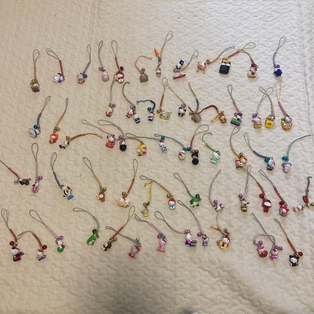 ご当地限定キティ 根付け　ストラップ セット（62個）