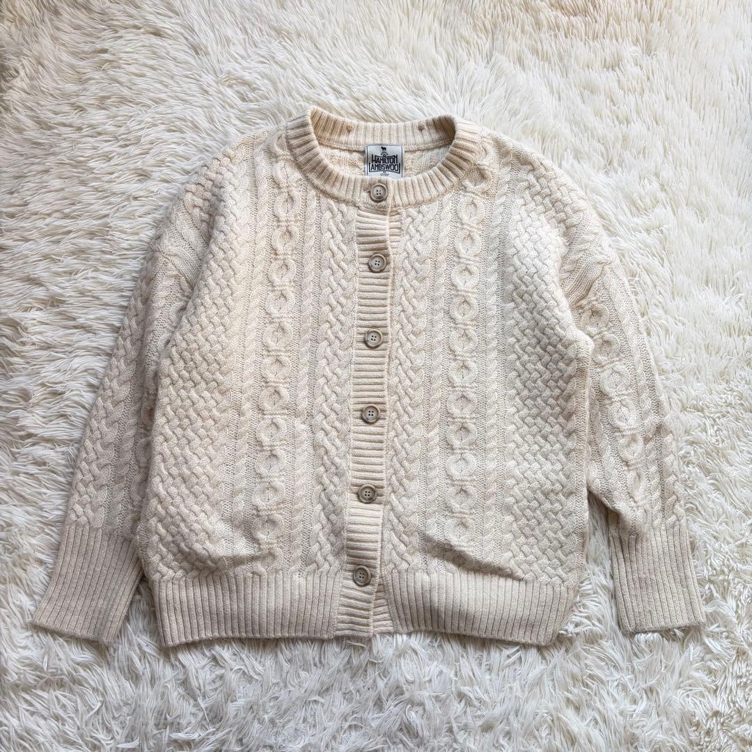 22AW スピック＆スパン Fサイズ ハミルトンケーブルカーディガン