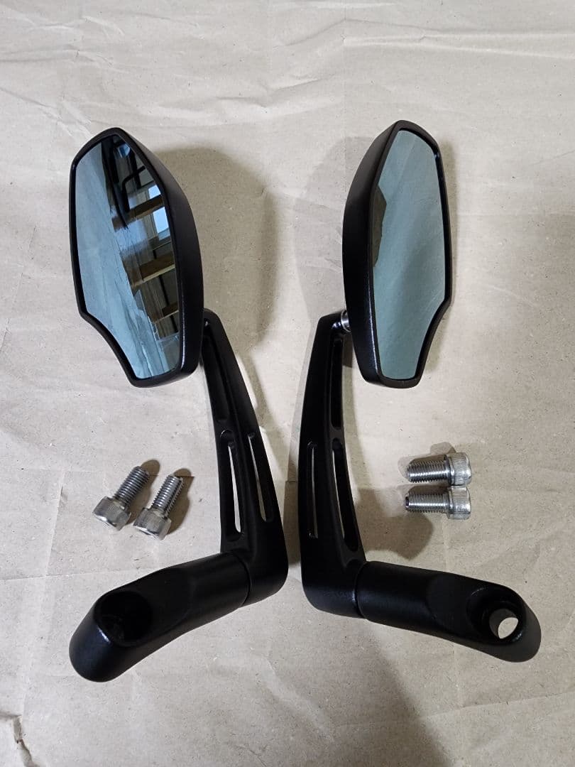 デイトナ　パラレルミラー　ヘキサゴン(左右セット) パラレルミラー ヘキサゴン 左用 ブラストブラック（新保安基準 適合