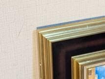 真作】絵画 油彩 ヴェネツィアの運河風景 ゴンドラのある街並み Y159