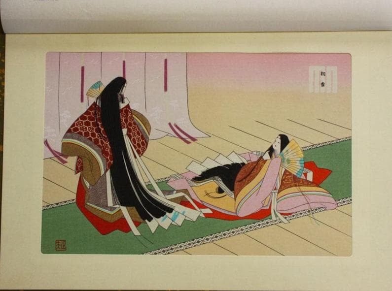 源氏物語 手彩色浮世絵