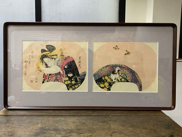 リサイクルFORTで検索‼️浮世絵の️傑作品‼️豊国作で印刷工芸