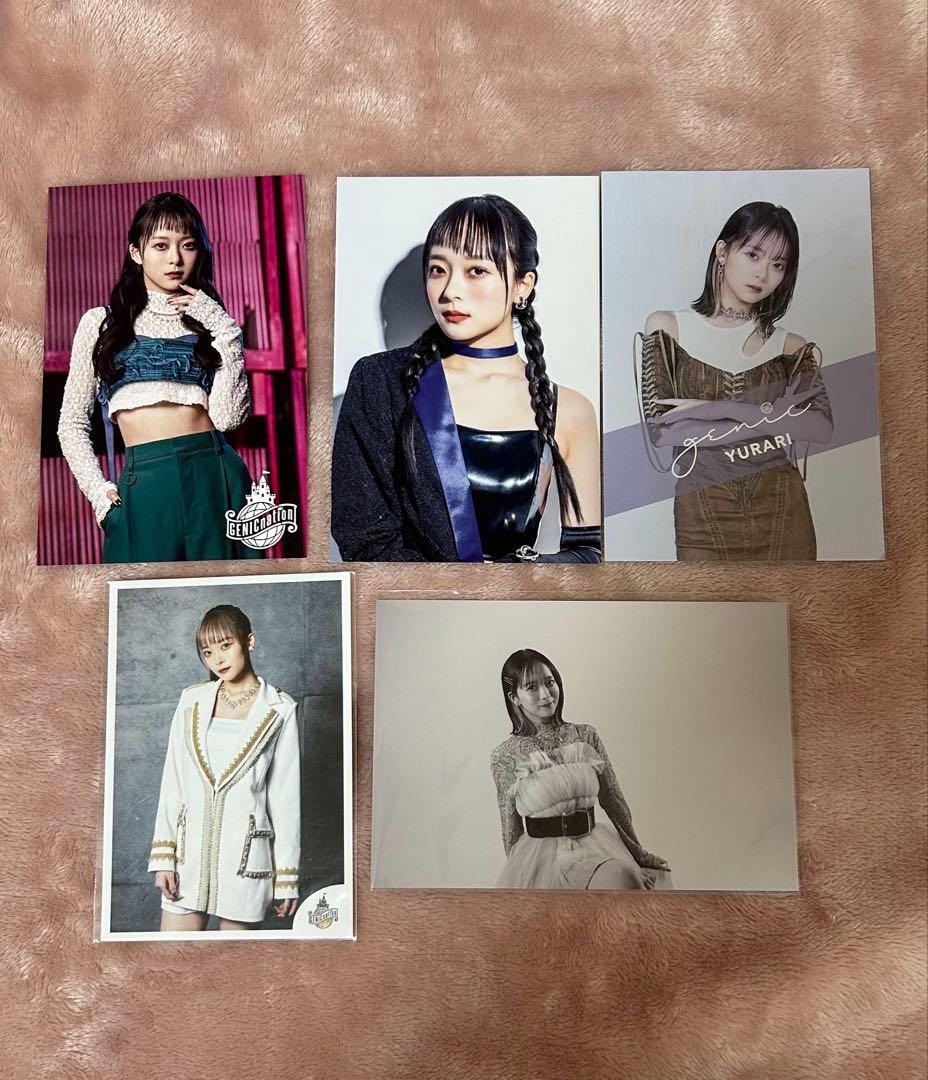 GENIC 宇井優良梨 ポストカード 生写真 5枚セット - メルカリ
