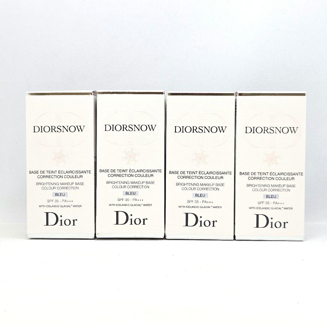 新品 Dior ディオール スノー メイクアップ ベース ブルー 4個セット