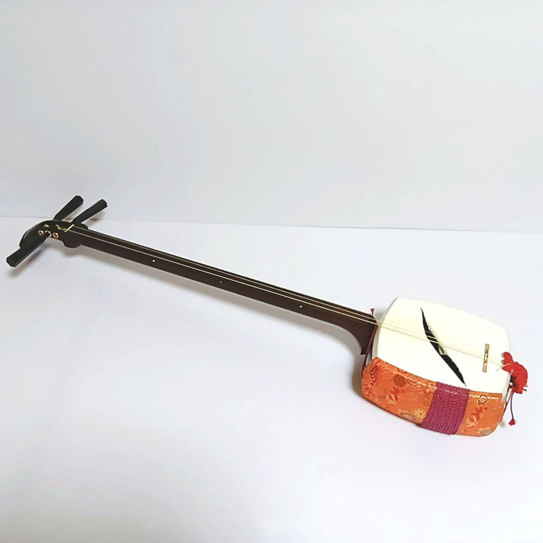 破れあり 高級三味線 東さわり リンドウ金具 子持ち綾杉胴 津軽 義太夫