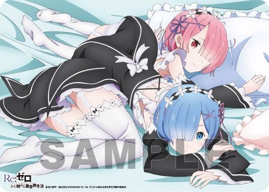 リゼロ レム&ラム プレイマット - メルカリ