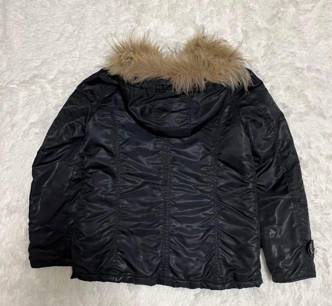 y2k ファー ダウンジャケット グランジ 平成 ギャル 短丈 - メルカリ