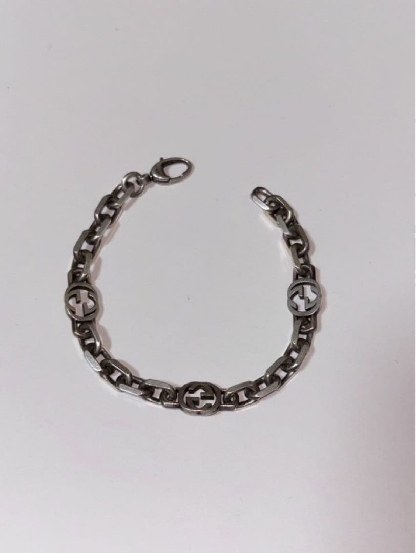 GUCCI インターロッキング チェーン ブレスレット 17