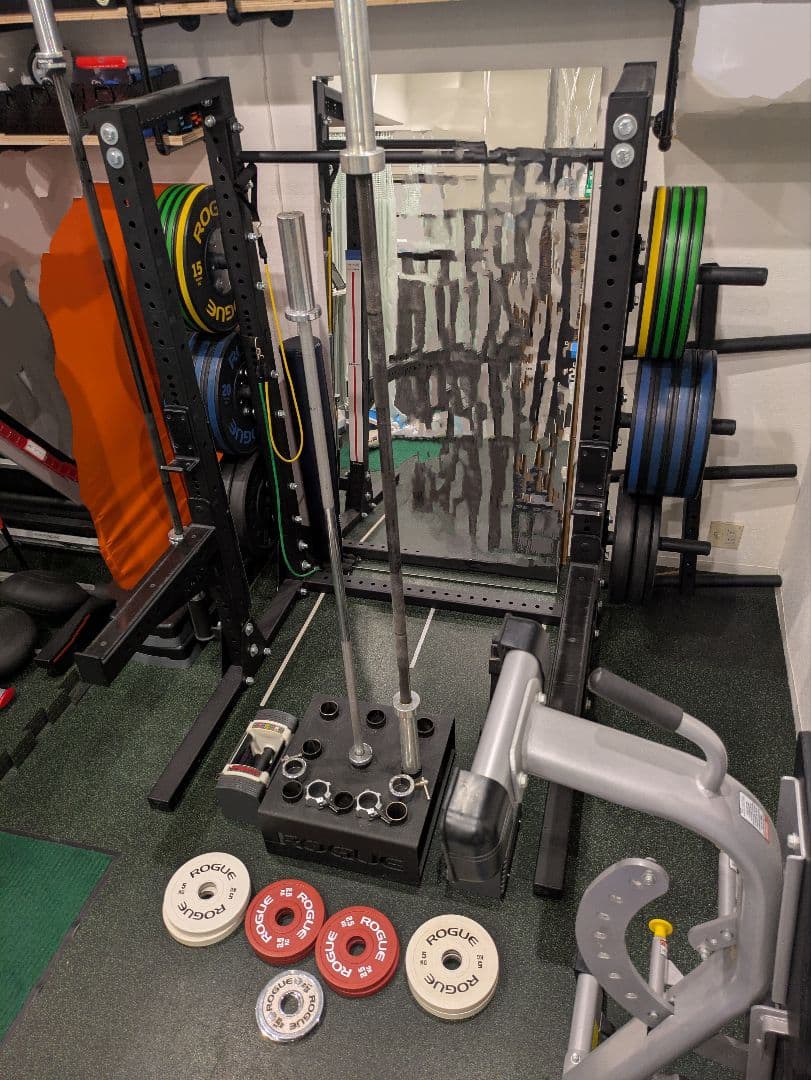 秘*地様 期間限定引き取り値引き Rogue ハーフラック パワーラック一式