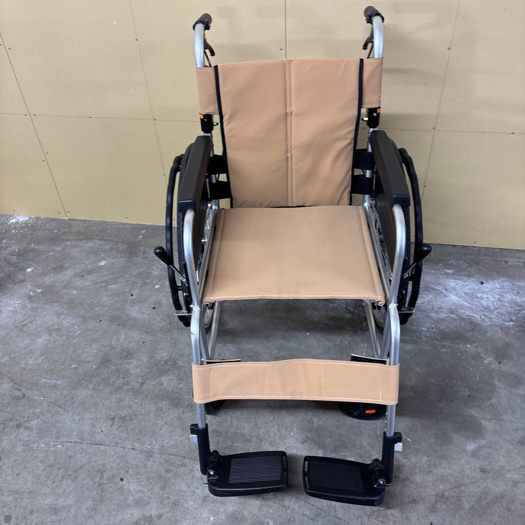 MIKI JTN-1 車椅子 折りたたみ式 ベージュ#L2