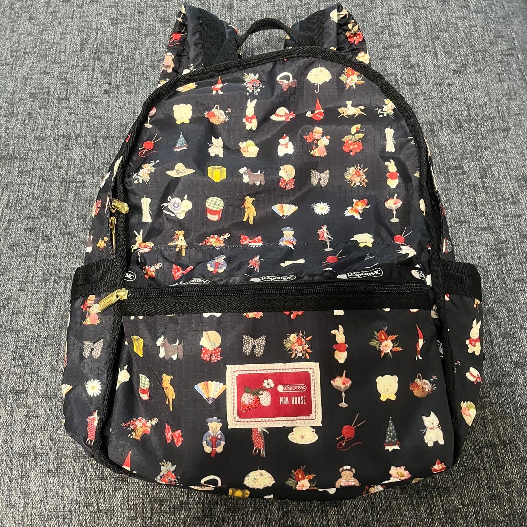 白雪姫様LeSportsac × ピンクハウスROUTE SM BACKPACK 楽天市場】【中古】 PINK HOUSE × LeSportsac / ROUTE SM BACKPACK