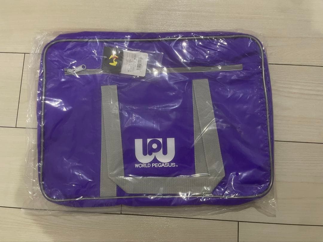 旧ワールドペガサス 旧ワッペ 紫 スクールバッグ新品未使用