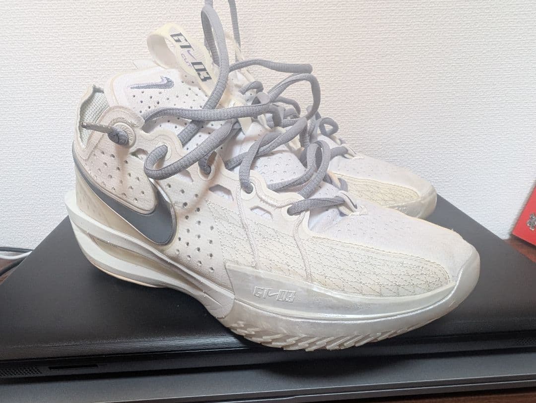 Nike GTカット3 ホワイト/グレー　ナイキGT CUT 3