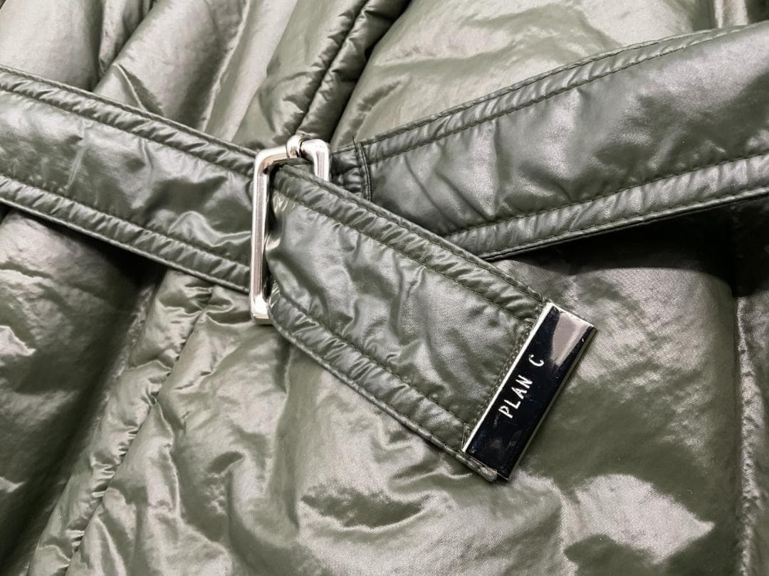 新品】PLAN C ニットカラー切り替え中綿ロングコート 定価22万円