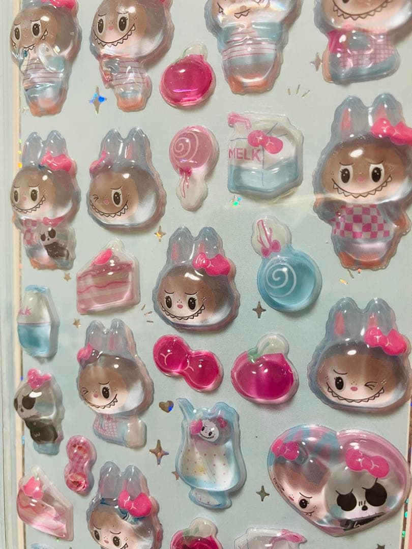ラブブ キラぷくシール 4枚セット - メルカリ