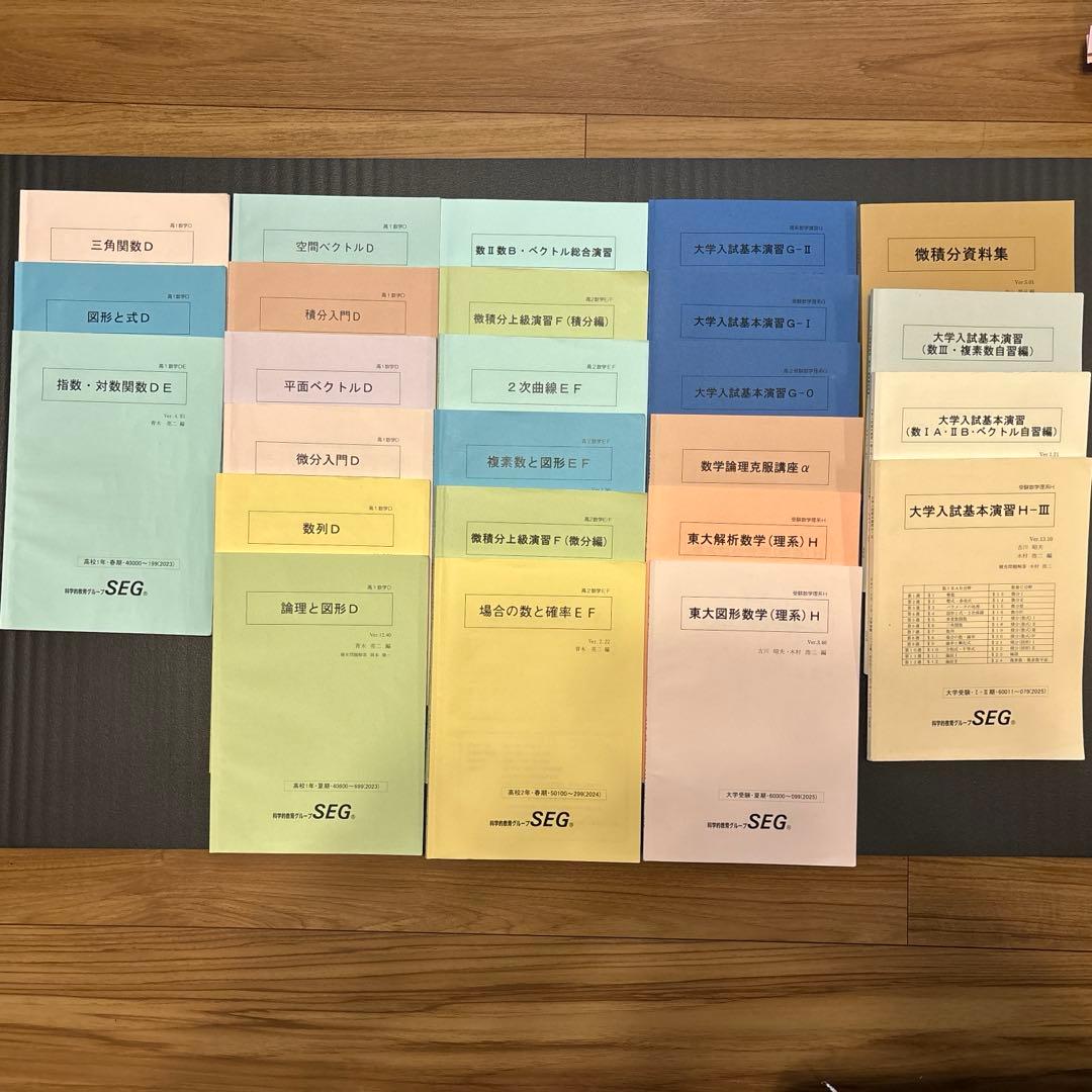 SEG 数学 高校 テキスト 25冊 大学受験 エスイージー