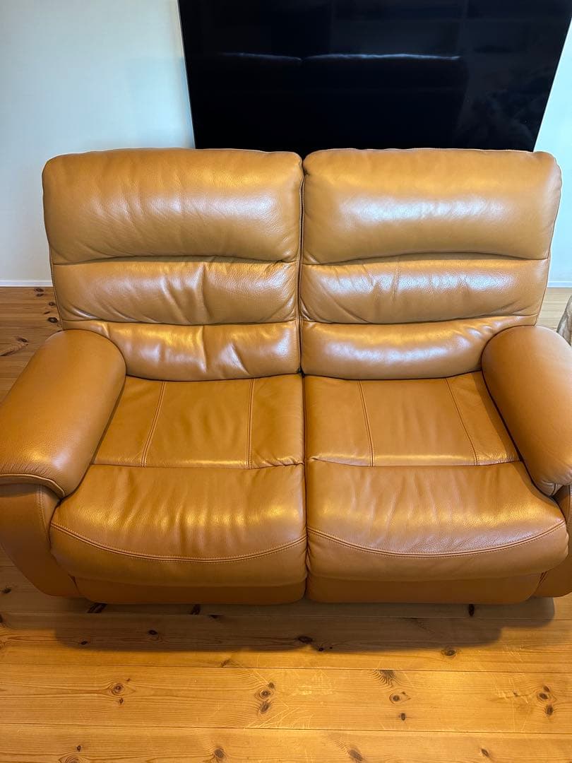 2人掛け電動リクライニングソファ(Nビリーバ 厚革) ニトリ