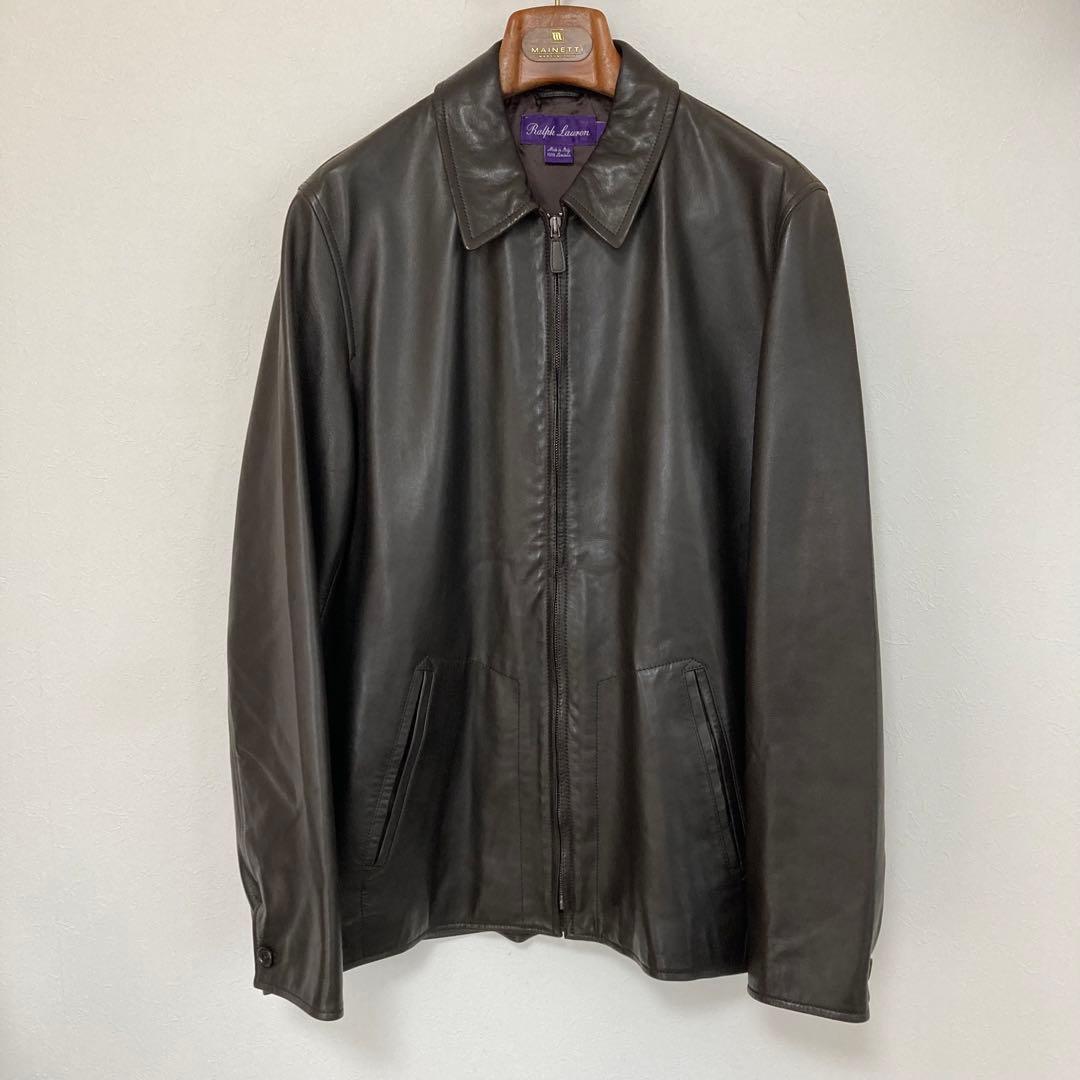 Ralph Lauren Purple Label ラルフローレン　ライダース 90s 90年代 ポロラルフローレンパープルレーベル アメリカ製 レザー