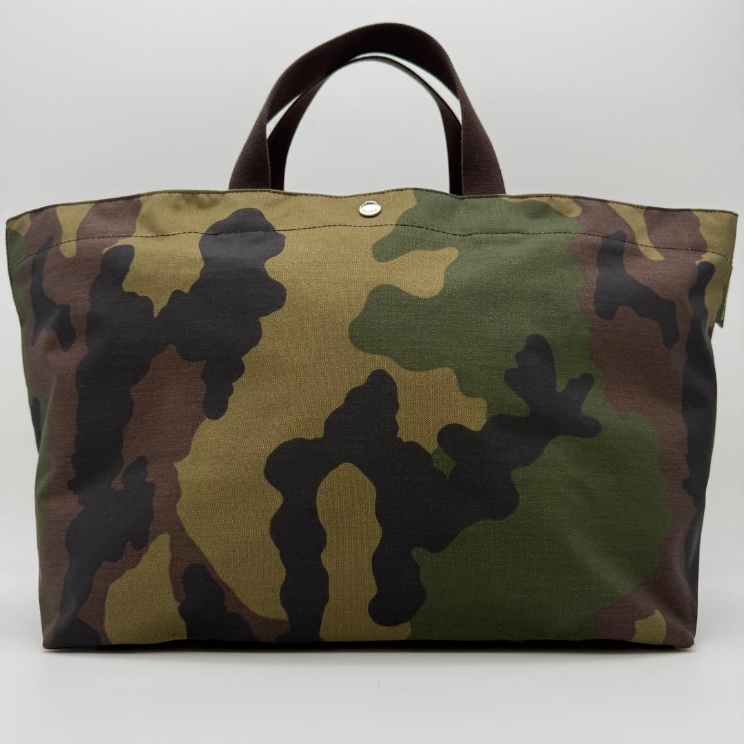 エルベシャプリエ 1837W カモフラージュ コーデュラトラベルバッグ L