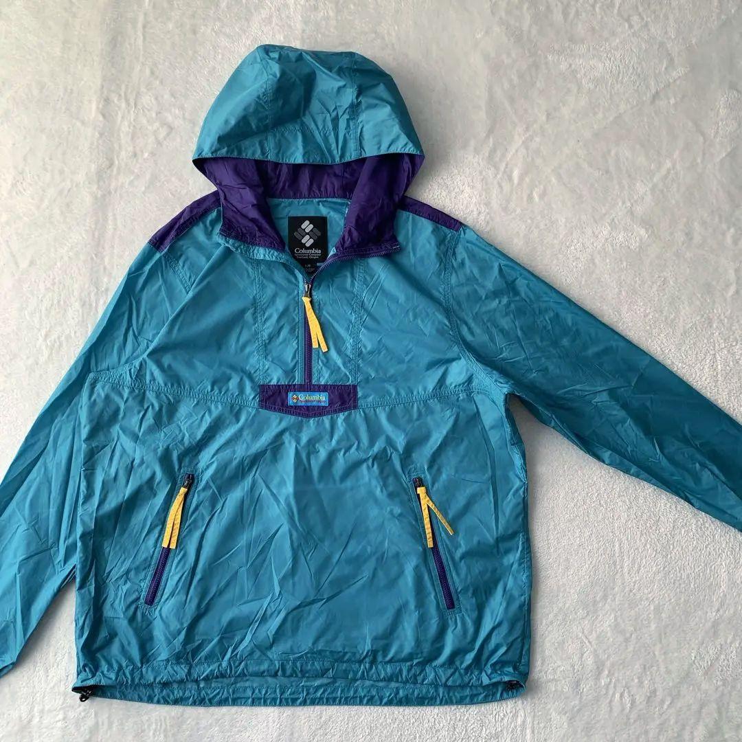 限定 90s 復刻 コロンビア ナイロン アノラック パーカー 80th 記念