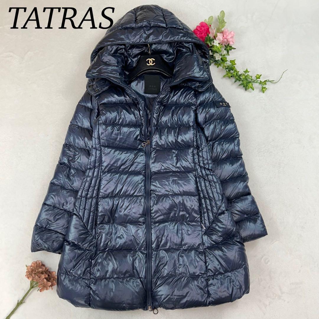 K659 美品 M タトラス バビラ ダウンジャケット ネイビー レディース